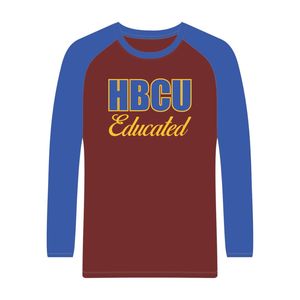 เสื้อยืดแขนยาวลายปัก SGRho สำหรับฤดูร้อน ผลิตจากผ้าฝ้ายเชนิลล์ สำหรับนักศึกษา HBCU ที่ได้รับการศึกษาในกลุ่มชาติพันธุ์ดำ  ออกแบบตามสั่งสำหรับชมรมนักศึกษาหญิงกรีก Sigma Gamma Rho - Product Image 2