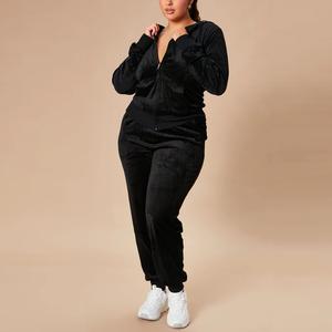Nouveauté Automne Nouveaux vêtements décontractés pour femmes Ensembles de survêtement Jogging Ensemble de survêtement à épaules tombantes Ensemble 2 pièces - Product Image 6