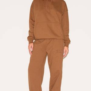 Sudadera con capucha con cremallera de rizo francés 400 Gsm ecológica para mujer Sudadera con capucha de lana de algodón 100% de peso pesado de alta calidad - Product Image 1