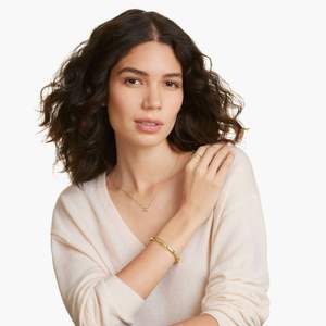 Brazalete Elegante con Bisel de Diamantes Esmeralda, Accesorio de Oro Sólido de 10/14/18 Quilates, 0.75 Quilates - Product Image 5