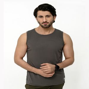 Camiseta sin mangas lisa en blanco de algodón de secado rápido para hombre, camiseta sin mangas de gimnasio de alta calidad con logotipo personalizado al por mayor - Product Image 6