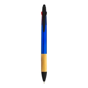 Penna in Bambù Personalizzata con Ricariche Multiple, Gadget Promozionale - Product Image 1