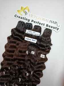 Extensiones de cabello de doble trama de Color negro con ondas naturales Ombre vietnamita 100% de un solo donante - Product Image 5