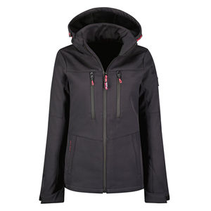Chaqueta Softshell para Mujer, Acabado Lona, Impermeable, Ecológica, Diseño Elegante y Moderno para Aventuras al Aire Libre, Transpirable y Elástica - Product Image 2