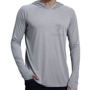 เสื้อแขนยาวผ้าโพลีเอสเตอร์แห้งเร็วสำหรับผู้ชายเสื้อฮู้ดแขนยาวเข้ารูปแบบกำหนดเอง100% - Product Image 5