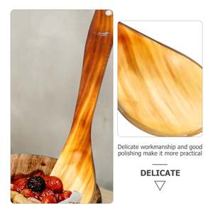 Cutlery Horn <b>Salad</b> <b>Spoon</b> Handmade Ideal Kitchenware Tabletop Restaurant Hotel Use Flatware Set Bulk Use Tools Large Handle - Product Image 6