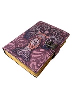 Mère de la Terre Journal Design fait à la main en cuir imprimé Deckle Edge Vintage papier carnet de croquis fermoir de couverture Unique agenda planificateur