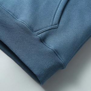 Veste à capuche pour homme 100% coton de haute qualité OEM Collection hiver Sweat-shirt uni à capuche en polaire avec fermeture éclair Style athlétique - Product Image 1