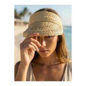 Sombrero de Paja Original con Visera Plegable Color Camel, Apto para Uso Diario y de Playa HSR2113 - camel2113 - Product Image 3