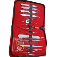 Alat Bedah Mata Katarak 12-Piece NAZIR HABIB CORPORATION, Instrumen Mata Manual Bahan Stainless Steel, Dapat Digunakan Kembali, Terlaris di Dunia
