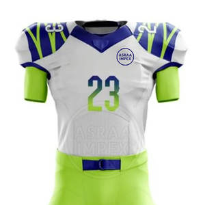 Uniforme de football américain respirant et facile à porter uniforme de football américain en stock - Product Image 3