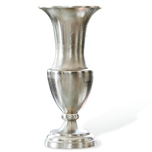 Vase de sol moderne et contemporain en acier inoxydable, pièce décorative polyvalente et élégante pour bureau à domicile, nouveauté pour la conception de murs - Product Image 1