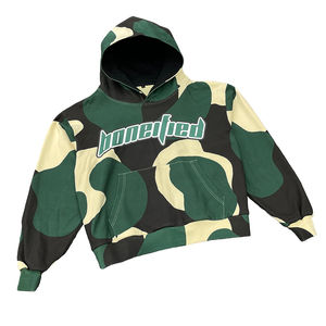 เสื้อสเวตเตอร์พิมพ์ลายพัฟแบบกำหนดเองขนาดพิเศษของผู้ชายเสื้อมีฮู้ดสำหรับผู้ชาย100% ว่างโพลีเอสเตอร์ระเหิดปักโลโก้ได้ตามต้องการ - Product Image 1