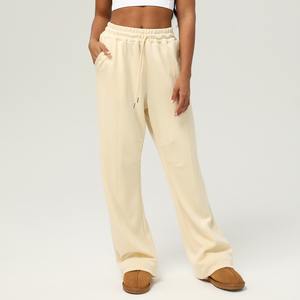 Meilleur service OEM Ensemble 2 pièces de haute qualité pour femmes-Polaire à manches longues avec fermeture éclair Pantalon de survêtement à capuche ample Hiver Automne Tenues d'entraînement - Product Image 2