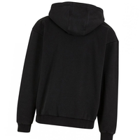Sudadera con capucha y cremallera para hombre, OEM, 100% de alta calidad, gruesa, 180g, estilo vintage, lavada, negra, teñida, impermeable, para invierno, con logo personalizado, estilo urbano.