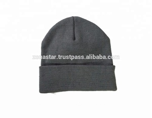 Gorro de lana de algodón para hombre y mujer, gorro de lana 100% acrílico, cálido, suave, de punto, varios colores - Product Image 3