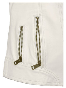 2025 llegada mujeres hombres diseño Color bloque cuero genuino Blazer abrigo personalizado alta calidad a prueba de viento impermeable chaqueta de invierno - Product Image 4