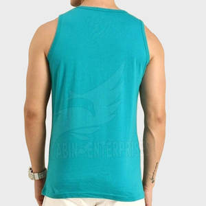 Camiseta sin mangas transpirable de alta calidad para hombre, venta directa de fábrica, para ejercicio de gimnasio o ropa informal - Product Image 2