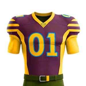 Uniforme d'équipe de football américain en tissu extensible tendance, qualité supérieure, maillot de football, pantalon confortable - Product Image 3