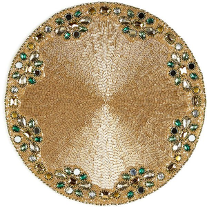 Colección belagavi, manteles individuales de diseño con cuentas hechos a mano belagavi, manteles individuales con cuentas elegantes de belagavi - Product Image 6