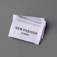 Étiquettes tissées personnalisées avec logo pour vêtements, étiquettes en tissu polyester et coton pour vêtements, étiquettes tissées personnalisées pour vêtements