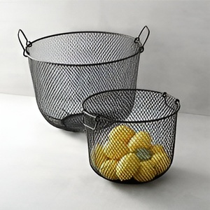 Panier en fil métallique décoratif de table élégant panier de rangement fait main couleur or pour la décoration de la maison et de l'hôtel - Product Image 5