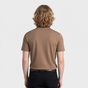 Camiseta de Golf Personalizada con Bordado, Tejido Sólido Transpirable, Manga Corta, Corte Regular para Hombre - Product Image 2