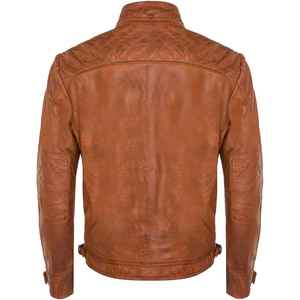 Plain Dyed 2026 Genuine 100% Leather Cotton <b>Filling</b> Regular Length Cowhide Breathable Waterproof <b>Men</b> Leather <b>Jacket</b> - Product Image 5