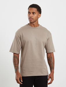 T-shirts surdimensionnés 100% coton à épaules tombantes pour hommes T-shirt Boxy vierge et lourd pour hommes - Product Image 4