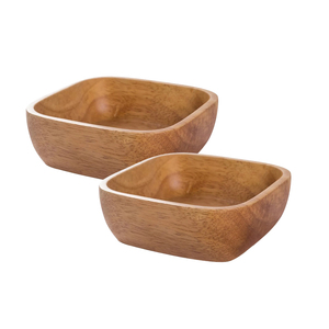 2023 nueva llegada cuenco de madera redondo hecho a mano para servir estilo rústico de granja decoración del hogar de origen directo India fiesta sopa ocasión - Product Image 2