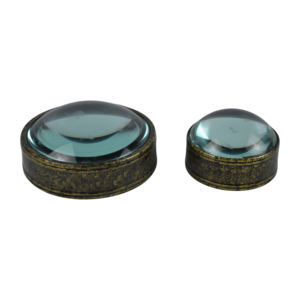 Silver Metal Rounded Tableware Magnifier <b>Glass</b> With Shiny Silver Colored Finishing Design <b>Desk</b> Magnifying <b>Glass</b> - Product Image 3