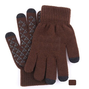 Wholesale Men's Acrylic Full <b>Finger</b> Knit <b>Gloves</b> | Custom Logo & Color Winter Knit <b>Gloves</b> | Budget Micro-Touch <b>Gloves</b> - Product Image 5