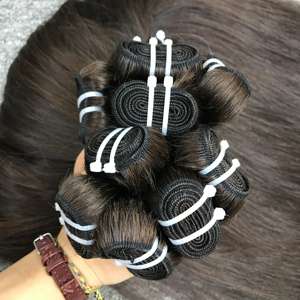 Extensiones de cabello humano vietnamita recto Natural 100%, máquina de alta calidad, trama doble para todos los colores de tinte - Product Image 6