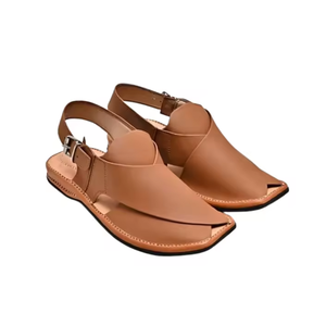 2025 Top Design personnalisé fait hommes Peshawari Chappal Kheri 100% haute qualité robuste anti-dérapant couleur noire sandales pour hommes - Product Image 1