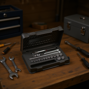 Usag 18-Piece Assortment with Hexagonal <b>Sockets</b> in ABS Case Durable <b>Socket</b> Set - Product Image 3