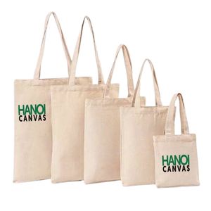 100% sac fourre-tout en toile de coton recyclé matériau naturel écologique personnalisé avec logo imprimé personnalisé pour les achats de cadeaux - Product Image 3