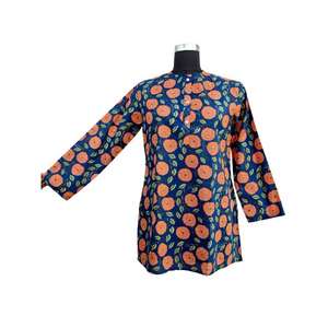 <b>Kurti</b> Short Length Regular and Office wear Digital Printed Pattern Pure Cotton Fabric Fancy Top <b>For</b> <b>Women</b> & Girls Wear - Product Image 5