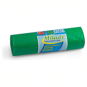 Set sacchi spazzatura 10 pz (170Lt) con legaccio MILADY Verde V 982194 - Product Image 2