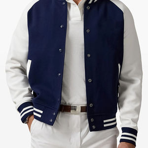 Chaqueta universitaria de alta calidad para hombre, venta al por mayor, OEM, ODM, logotipo bordado personalizado, estilo de béisbol, ropa de calle universitaria, prendas de vestir exteriores de moda - Product Image 6