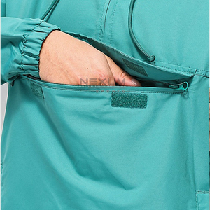 Vente en gros de survêtements de sport en nylon pour hommes, ensemble survêtement avec fermeture éclair et jogging, veste coupe-vent pour hommes - Product Image 3