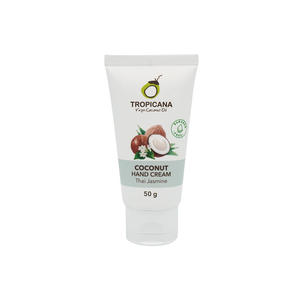 Tropicana Crème pour les mains biologique 50g à l'huile de noix de coco et beurre de karité Outil de soin de la peau au parfum de jasmin thaïlandais - Product Image 1