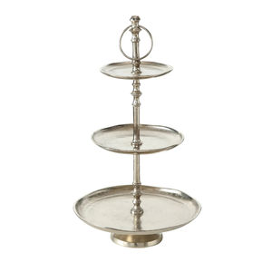 Soporte de pastel dorado Vintage, exhibición de postres de Metal de 2 niveles, decoración del hogar, pieza central, plato para servir para cualquier ocasión - Product Image 4