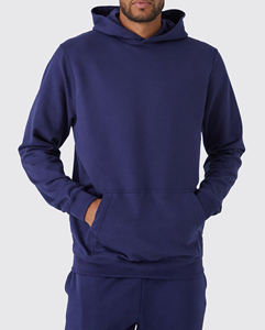 Conjunto Deportivo de Dos Piezas para Hombre, con Costuras en Contraste, Ropa de Invierno Cálida y Gruesa, 100% Algodón - Product Image 5