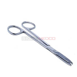 Tijeras de punto de sutura 5,5 pulgadas rectas de calidad superior de acero inoxidable instrumentos médicos gancho delicado eliminación de sutura - Product Image 1