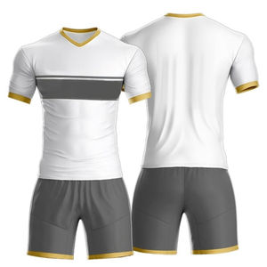 2025 unisexe de haute qualité col en v vêtements de sport de football uniformes meilleur prix uniforme d'équipe personnalisé pour adultes - Product Image 5