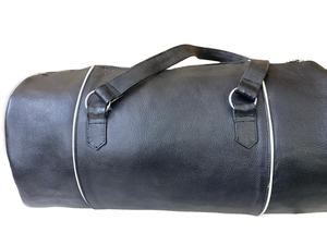 กระเป๋าเดินทางหนังแท้ทำมือขายส่งจากโรงงาน  บุด้วยโพลีเอสเตอร์  มีซิป  น้ำหนักเบา  สไตล์สปอร์ต  รับทำโลโก้และขนาดตามสั่ง - Product Image 4