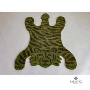 Alfombra de lana con mechones a mano de diseño personalizado de alta calidad, al por mayor fabricante indio, alfombras fáciles de lavar - Product Image 6
