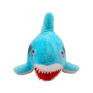 Gran oferta 2021, almohada de felpa de tiburón con logotipo personalizado, relleno suave, venta al por mayor, listo para enviar, se acepta Dropshipping - Product Image 2