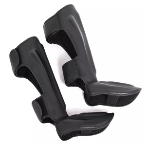 GAF Special Shin And Instep Guard Cuero genuino Kick Boxing Training Muay Thai Shin Instep Guard Cuero barato - Product Image 5