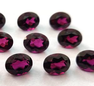 โรโดไลต์การ์เนตสีชมพูธรรมชาติ ทรงรี ขนาด 7x9 มม. เจียระไน - โรโดไลต์การ์เนตสีชมพูพลอยหลวม คุณภาพเยี่ยม - Product Image 2